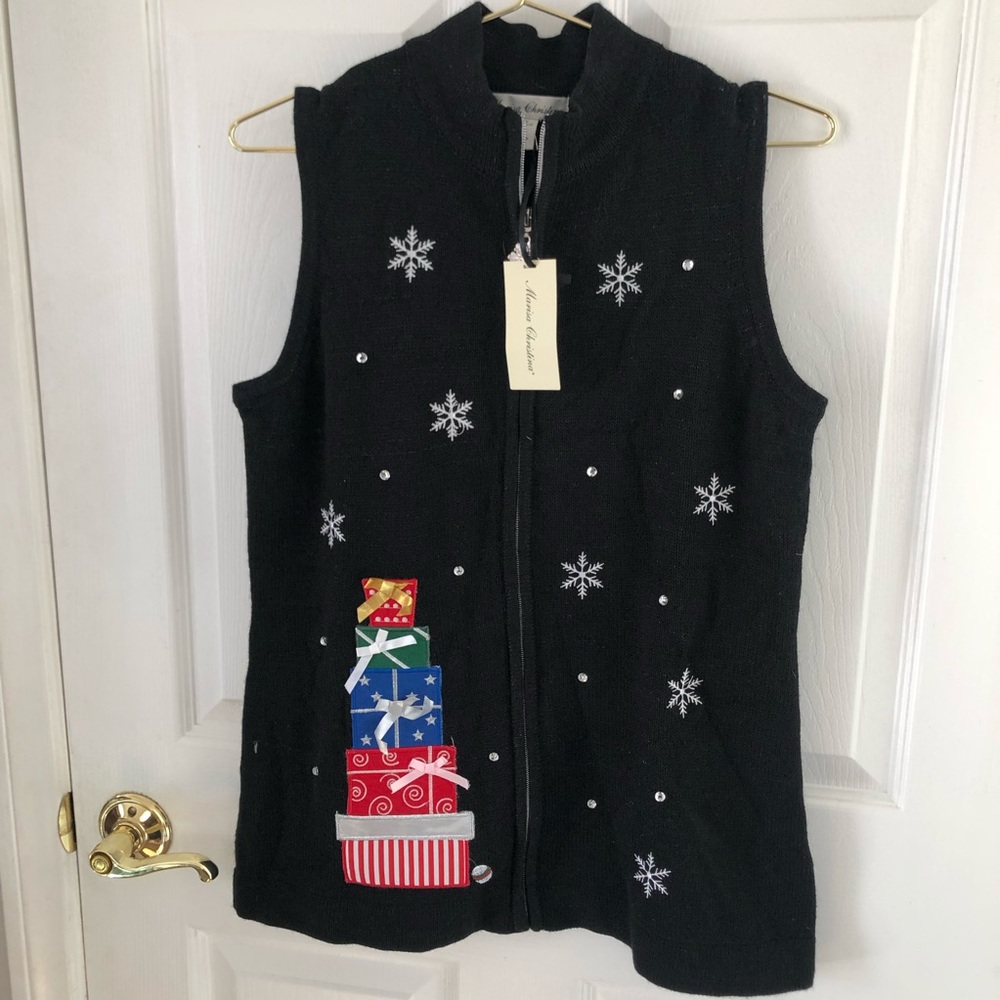 NWT Ugly Christmas sweater vest